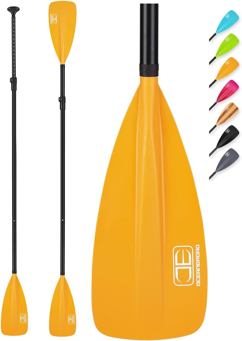 OCEANBROAD SUP Paddle - Adjustable Stand-Up Paddle for Paddleboard Kayak, Adjustable Aluminum Alloy Shaft with Reinforced Nylon Blades - Image 1